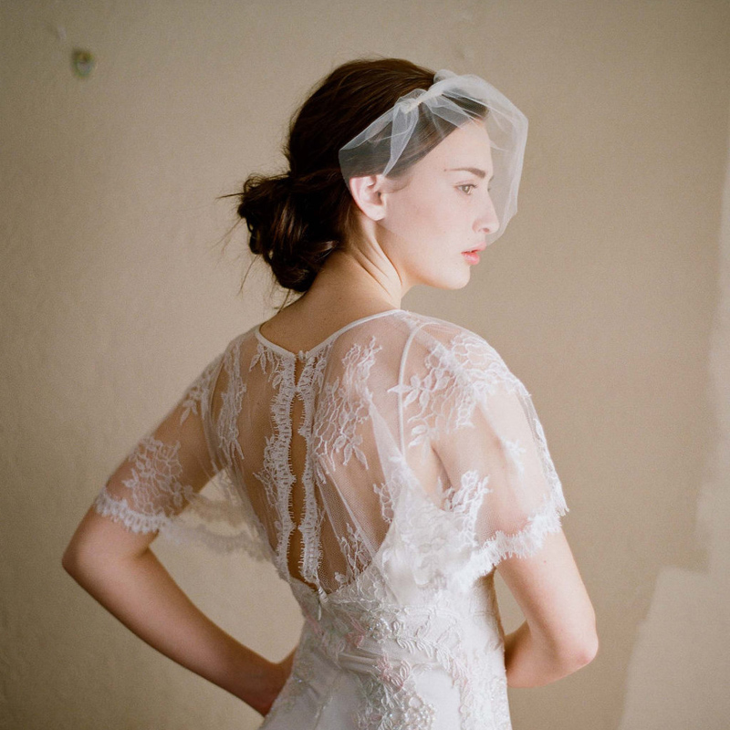 Wedding Bridal Ivory White Net Netting Birdcage Hair Accessories Veil ...